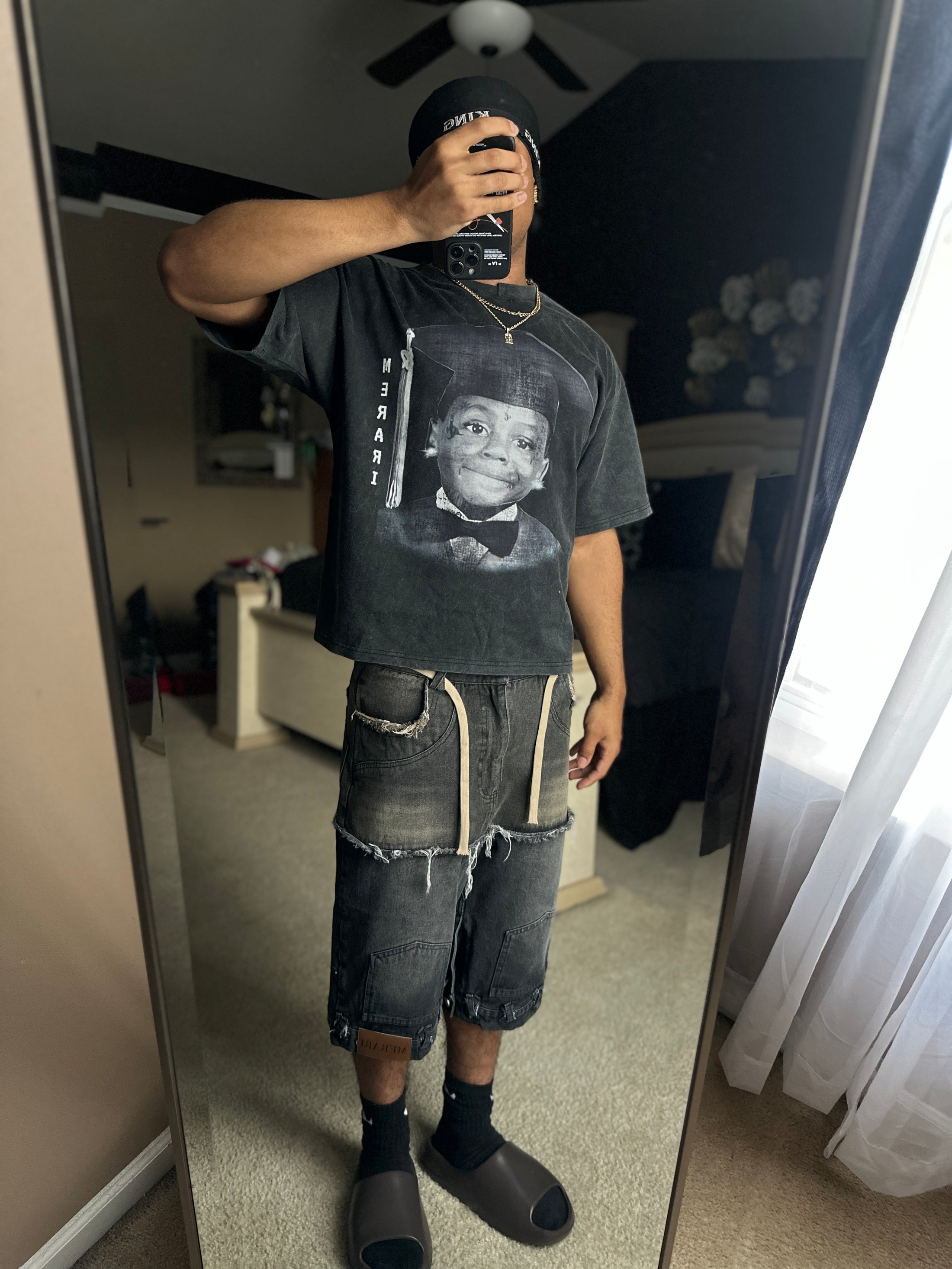 MERARI RVSE MIRROR JORTS