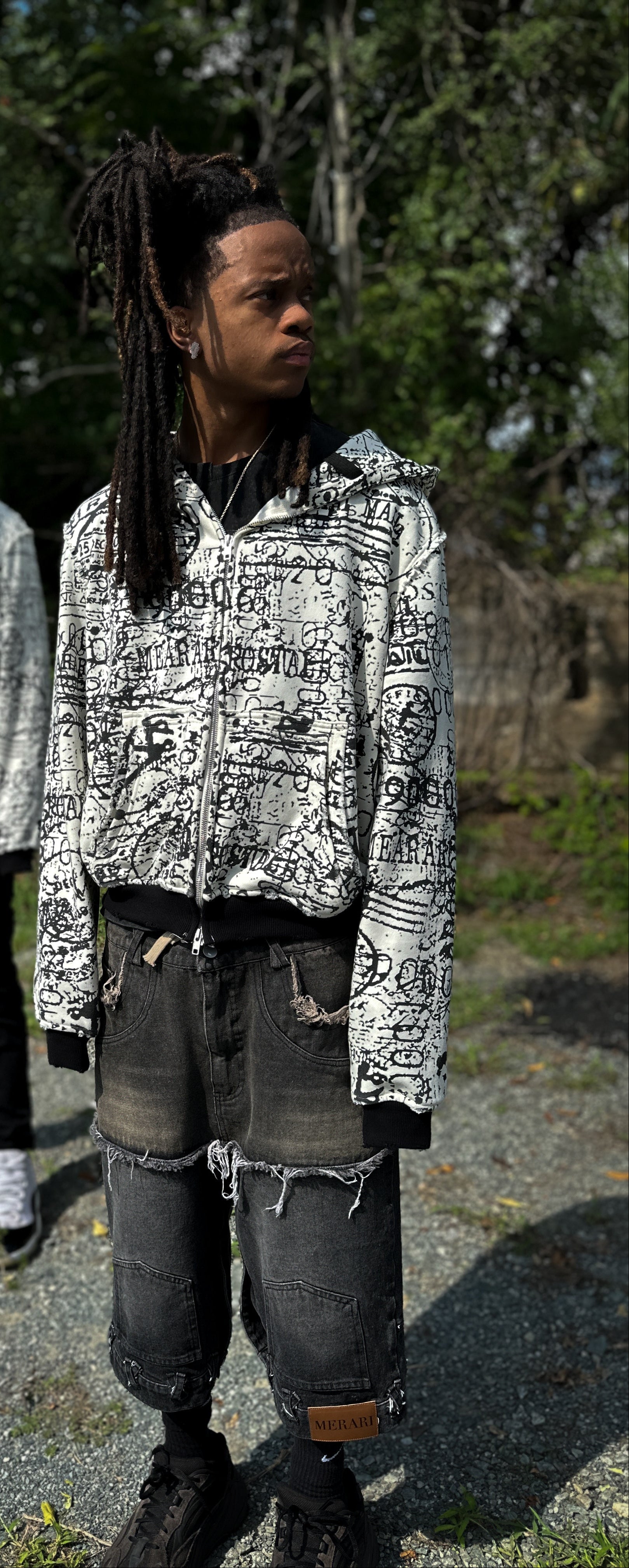 MERARI RVSE MIRROR JORTS